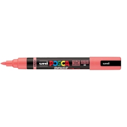 UNI POSCA BRUSH ROSA CORALLO PC5 MEDIO PENNARELLO