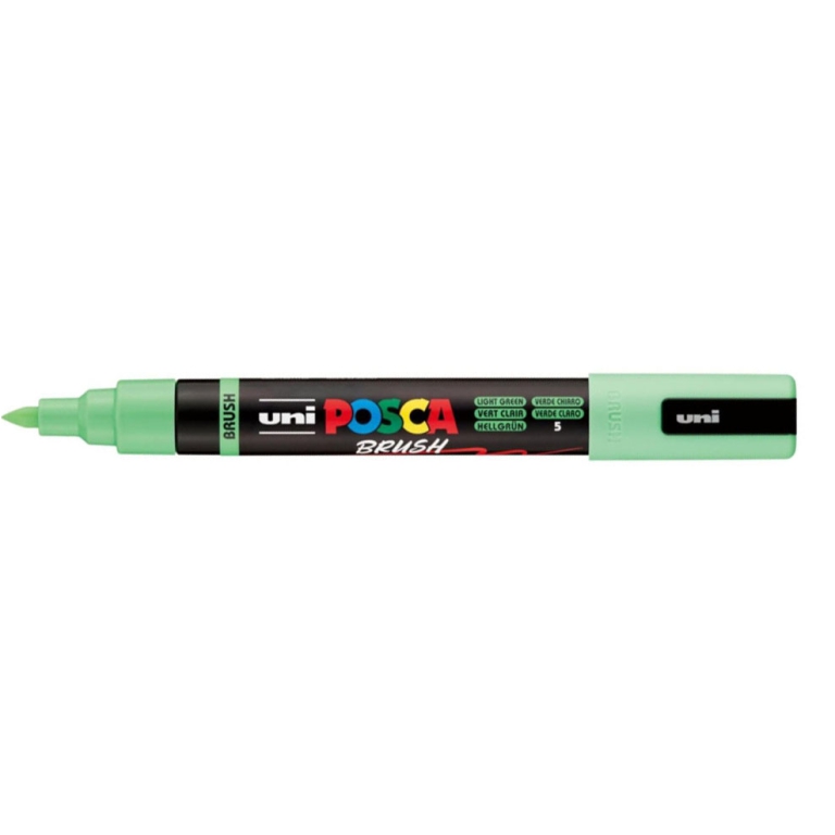 UNI POSCA BRUSH VERDE CHIARO PC5 MEDIO PENNARELLO