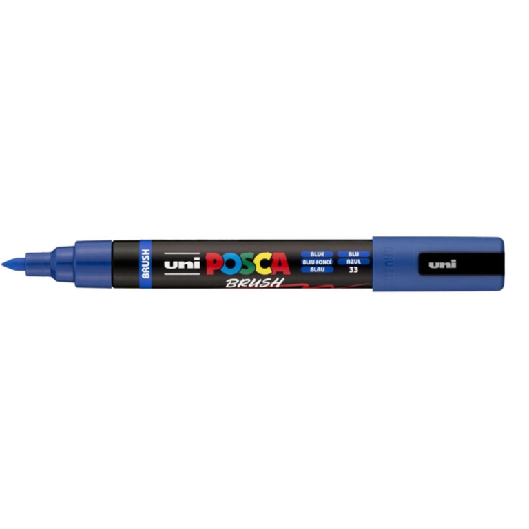 UNI POSCA BRUSH BLU      PC5 MEDIO PENNARELLO