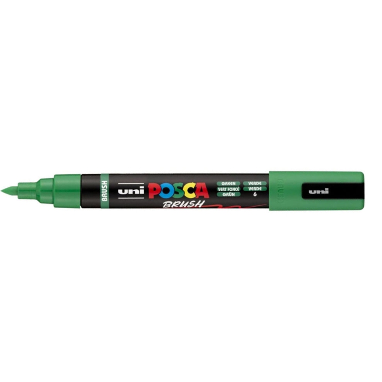 UNI POSCA BRUSH VERDE    PC5 MEDIO PENNARELLO