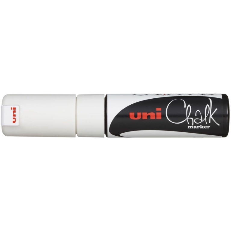 UNI CHALK MARCATORE GESSO LIQUIDO GROSSO BIANCO 2