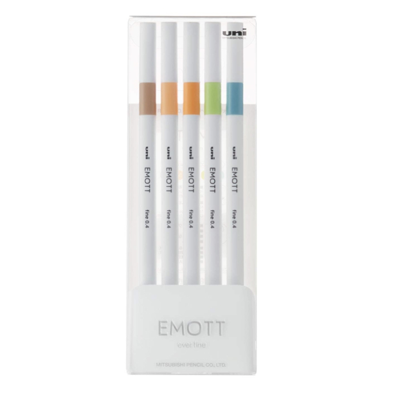 FINELINER EMOTT 0,4MM    5PZ NATURE 6