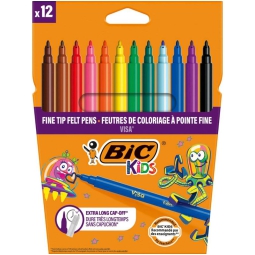 PENNARELLI LAVABILI 12 COLORI VISA BIC