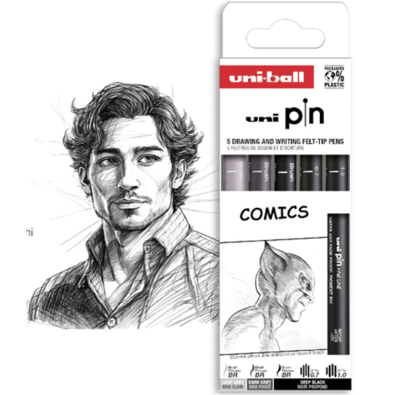 UNIPIN FINELINER 5PZ     COMICS