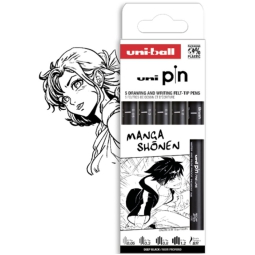 UNIPIN FINELINER 5PZ     MANGA SHONEN
