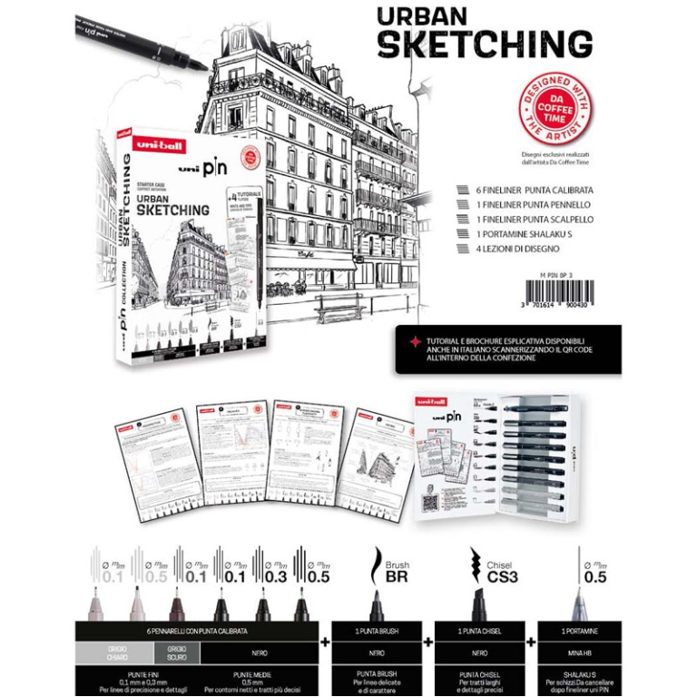 UNIPIN FINELINER         KIT URBAN SKETCHING