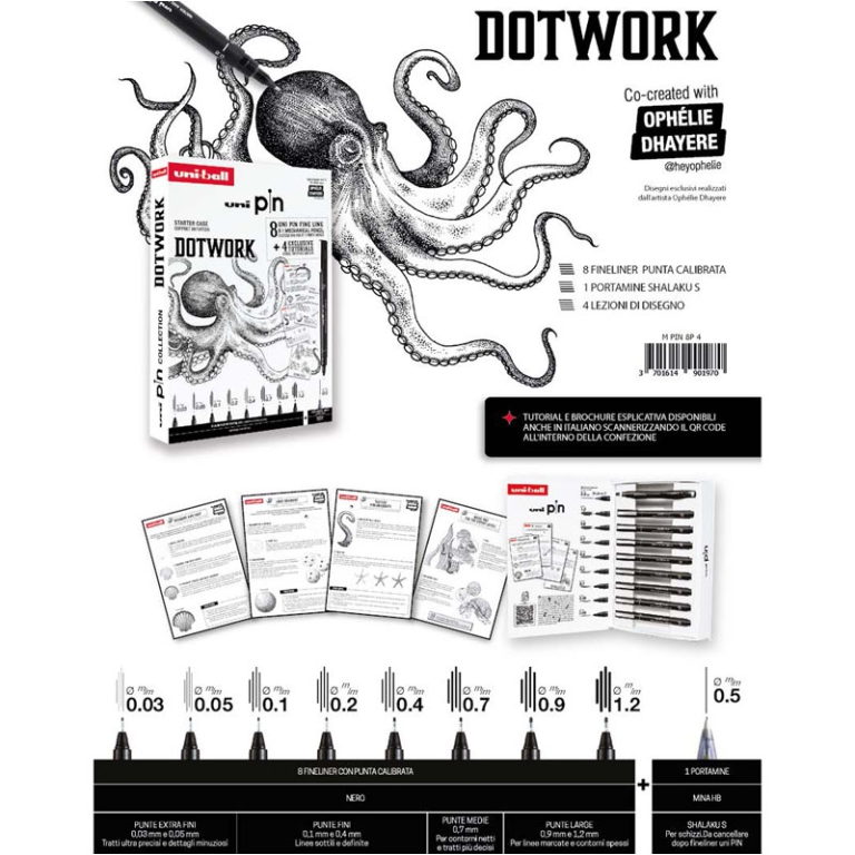 UNIPIN FINELINER         KIT DOTWORK STARTER