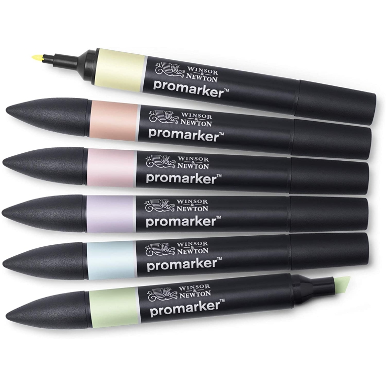 PENNARELLI PROMARKER 6 COLORI PASTELLO 2