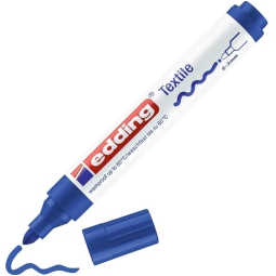 PENNARELLO TESSUTO BLU   10PZ EDDING