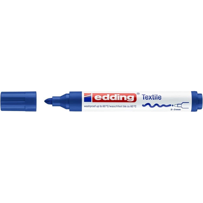 PENNARELLO TESSUTO BLU   10PZ EDDING 2