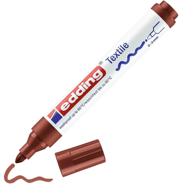 PENNARELLO TESSUTO MARRONE 10PZ EDDING