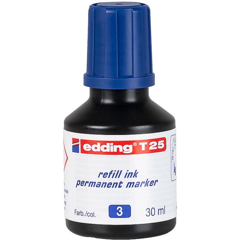 INCHIOSTRO T25 BLU 30ML  PERMANENTE EDDING