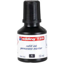 INCHIOSTRO T25 NERO 30ML PERMANENTE EDDING