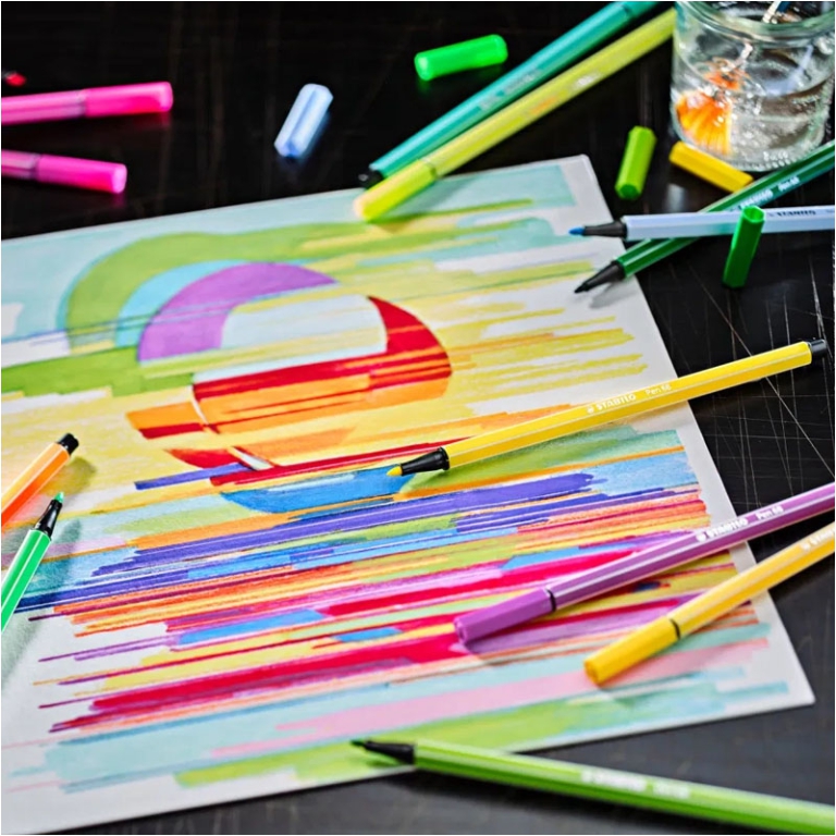 STABILO PEN 68 ARTY 30 COLORI SCATOLA METALLO 5