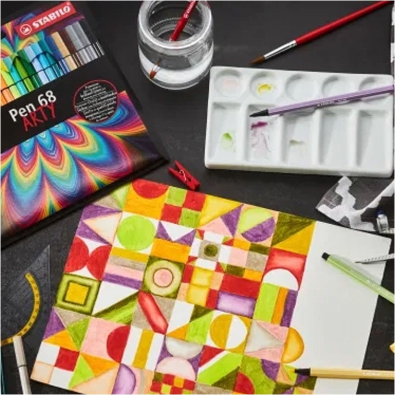 STABILO PEN 68 ARTY 40 COLORI SCATOLA METALLO 5
