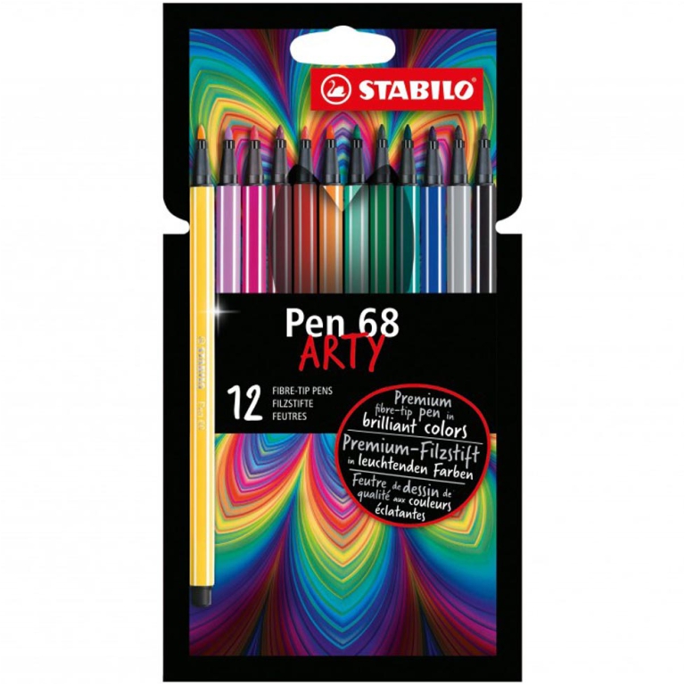 STABILO PEN 68 ARTY 12 COLORI SCATOLA CARTONE