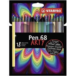 STABILO PEN 68 ARTY 18 COLORI SCATOLA CARTONE