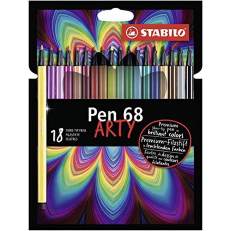 STABILO PEN 68 ARTY 18 COLORI SCATOLA CARTONE