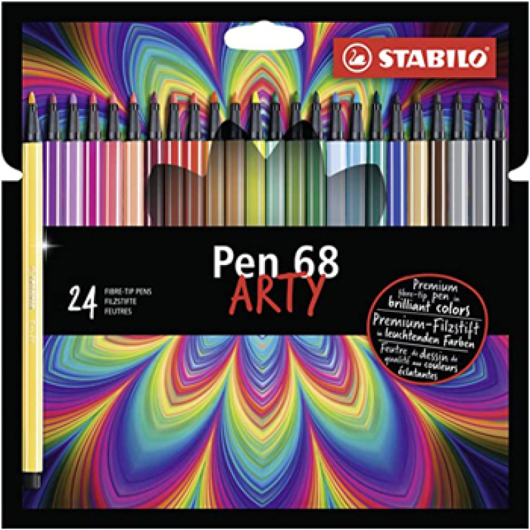 STABILO PEN 68 ARTY 24 COLORI SCATOLA CARTONE