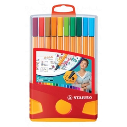 STABILO 88 20COL SCATOLA PLASTICA PENNARELLI FINE