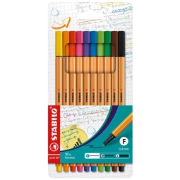 STABILO POINT 88 10 COLORI CARTONE