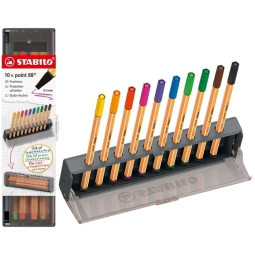 STABILO POINT 88 10 COLORI CLICK SET