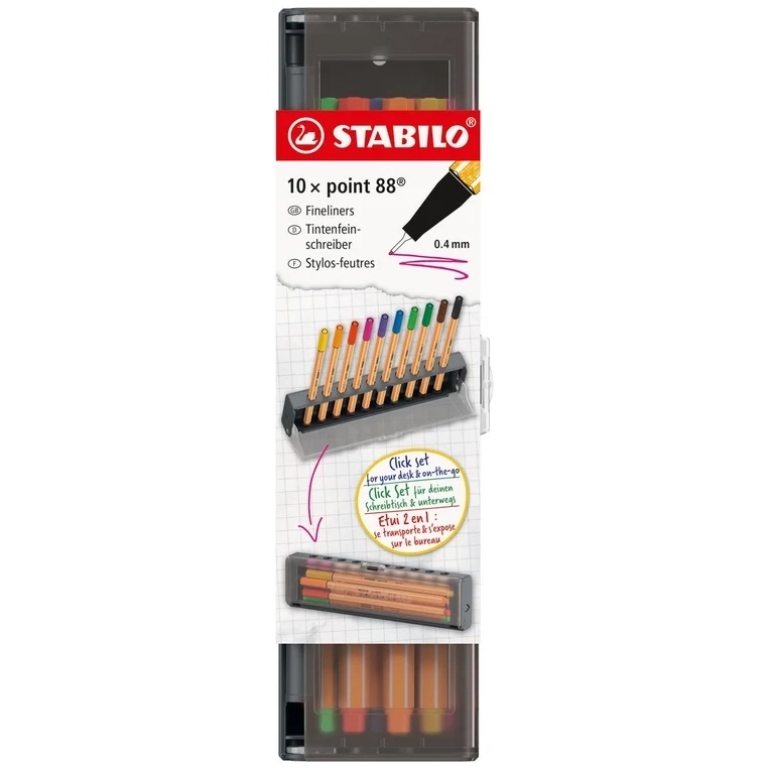 STABILO POINT 88 10 COLORI CLICK SET 2
