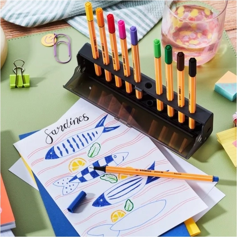 STABILO POINT 88 10 COLORI CLICK SET 5
