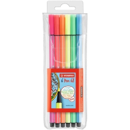 STABILO PEN 68 NEON 6 COLORI