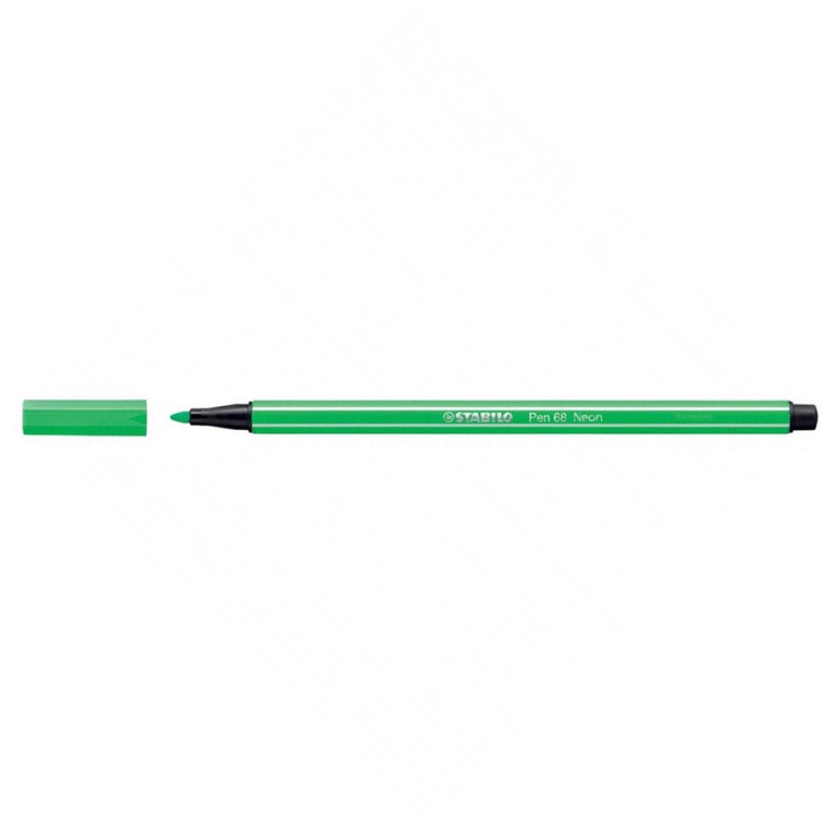 STABILO PEN 68 NEON VERDE FLUO 033 10PZ