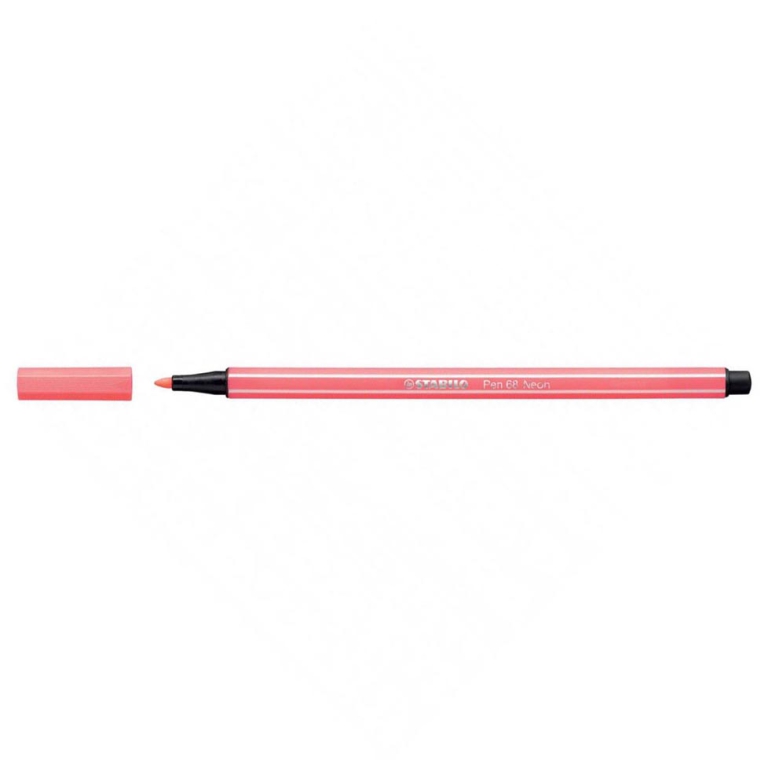 STABILO PEN 68 NEON ROSSO FLUO 040 10PZ