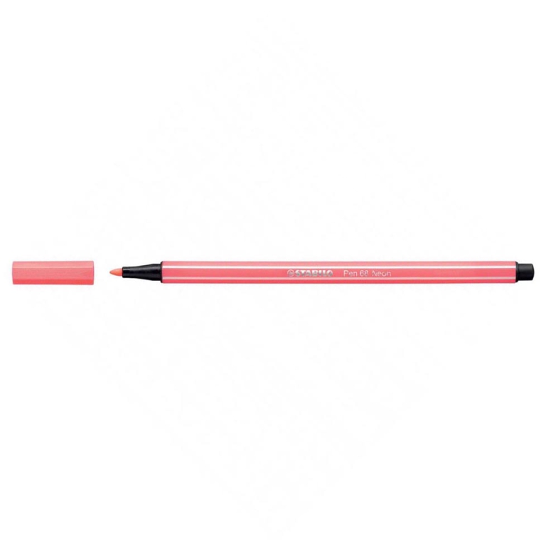 STABILO PEN 68 NEON ROSSO FLUO 040 10PZ