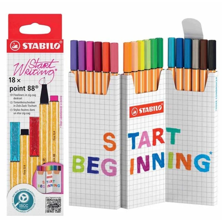 STABILO POINT88 18 COLORI ZIG ZAG