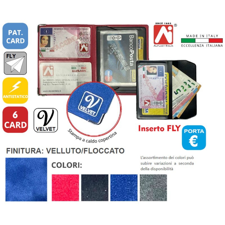 FLY BASIC PLUS VELVET    20PZ VELLUTO COL.ASS. 2