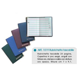 RUBRICA TASCABILE 12PZ   6,5X9,5CM