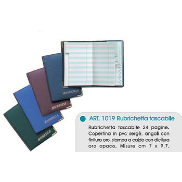RUBRICA TASCABILE 12PZ   6,5X9,5CM