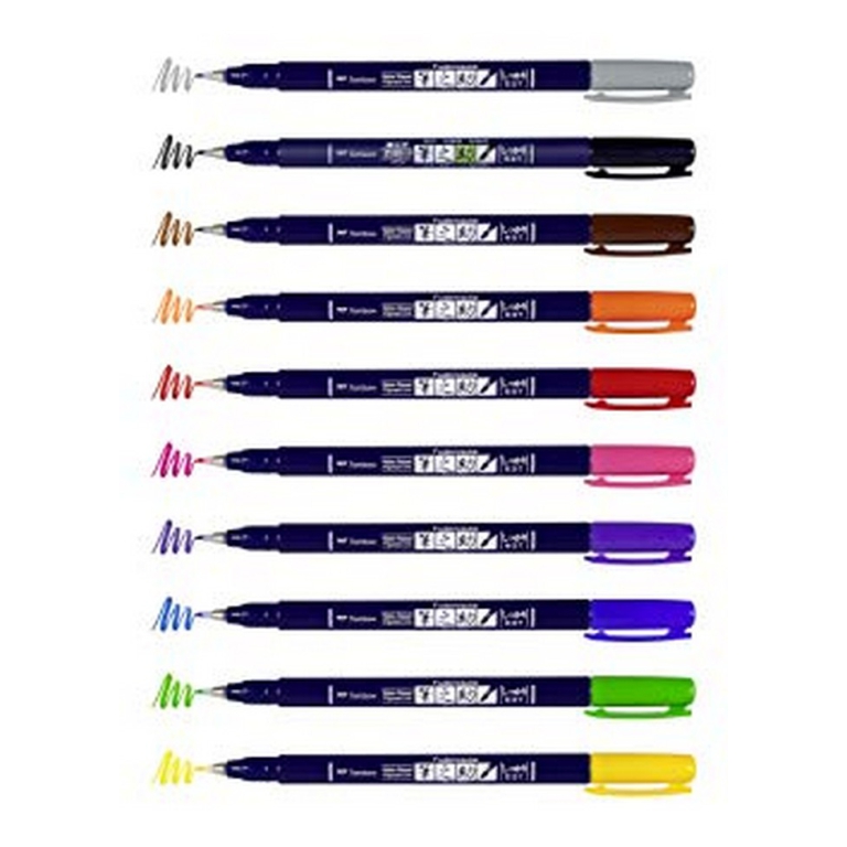 MARKER FUDENOSUKE 10PZ   PUNTA DURA COL.ASSORTITI 3