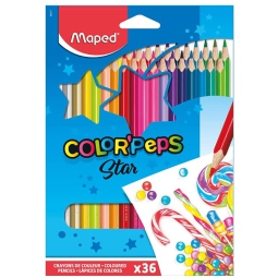 PASTELLI 36 COLORI       TRIANGOLARI MAPED