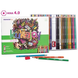 PASTELLI 24 COLORI       MINA 4.0 6PZ KUKAJOY