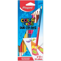 PASTELLI DUOCOLOR 12PZ   MAPED