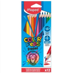PASTELLI 12 COLORI STRONG TRIANGOLARI MAPED