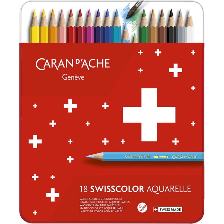 SWISSCOLOR 18 COLORI     PASTELLI ACQUERELLABILI