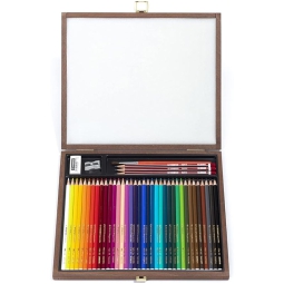 PASTELLI AQUACOLOR 36 COLORI SCATOLA LEGNO STABILO