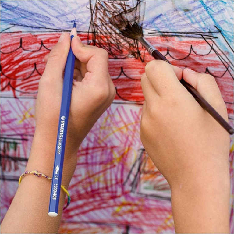 PASTELLI AQUACOLOR 36 COLORI SCATOLA LEGNO STABILO 5