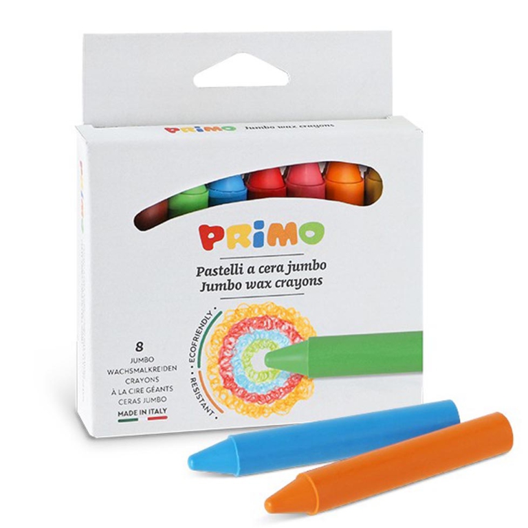 PASTELLI CERA 8 COLORI   JUMBO PRIMO