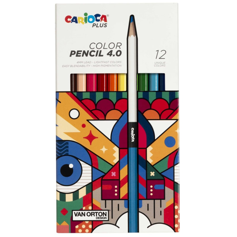 PASTELLI 12PZ 4.0 CARIOCA PLUS VAN ORTON