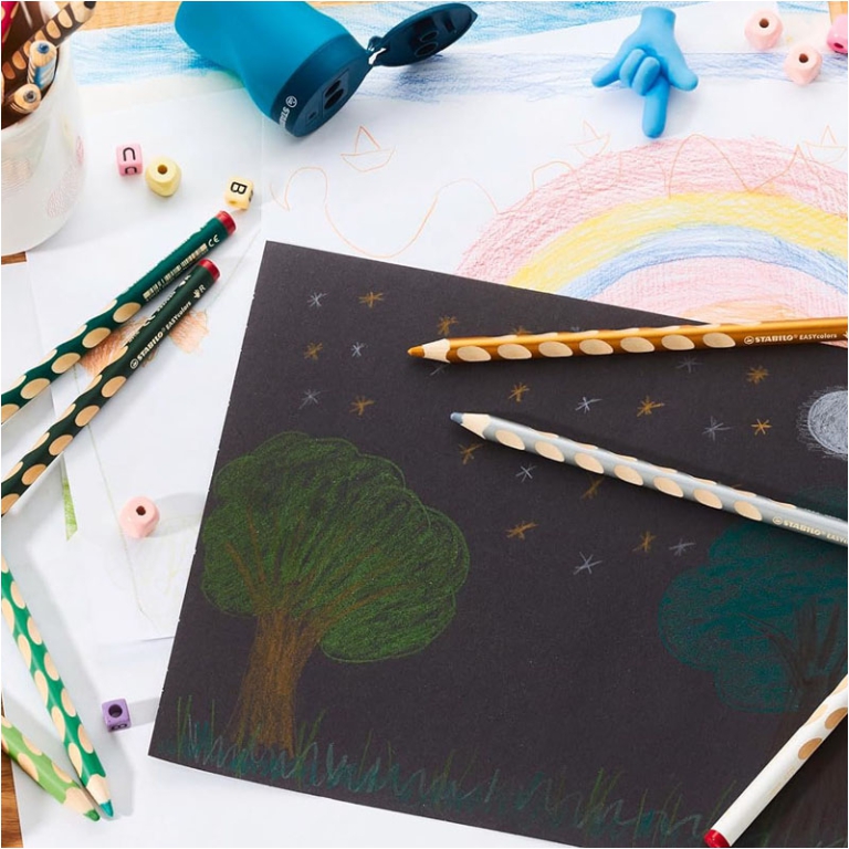 PASTELLI EASYCOLORS MANCINI 24 COLORI STABILO 2