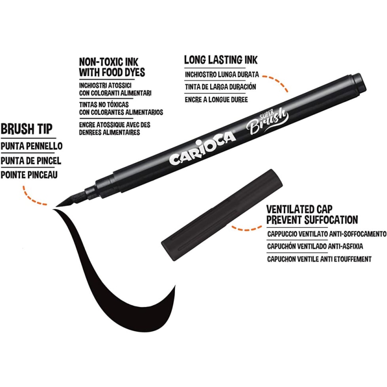 SUPER BRUSH 20 COLORI PENNARELLI CARIOCA 3