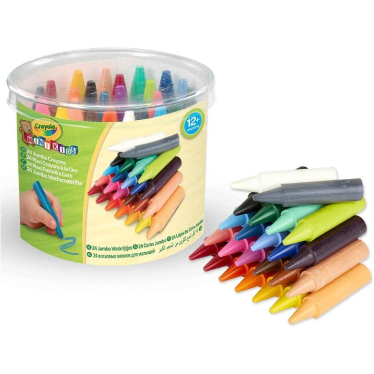 MAXI PASTELLI CERA 24COL MINI KIDS +12MESI CRAYOLA