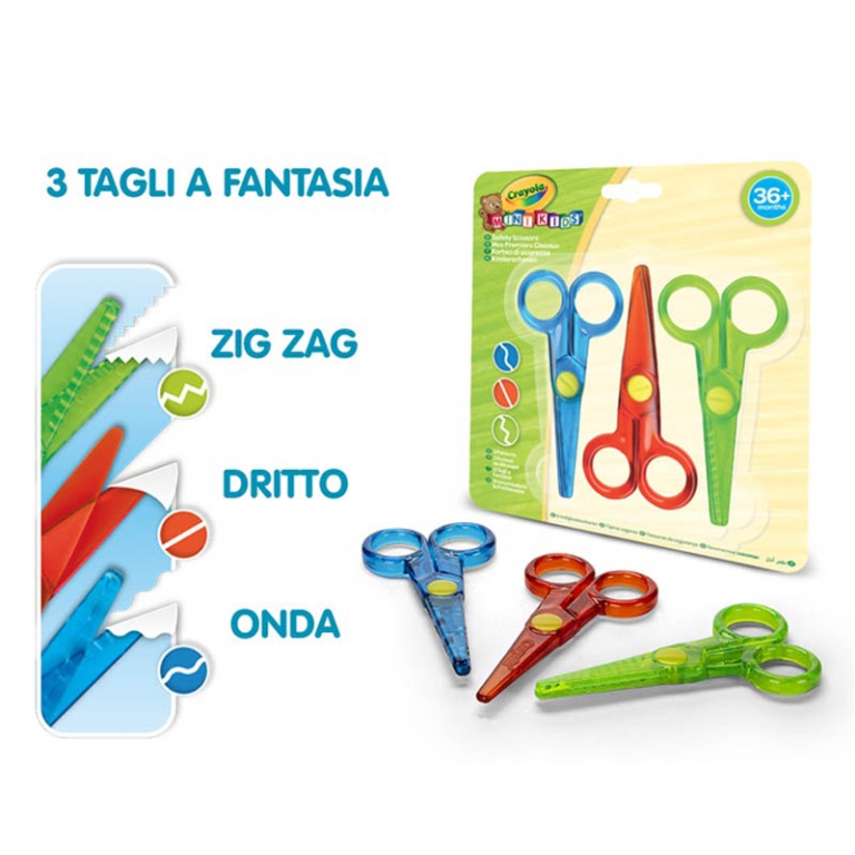 FORBICI 3PZ MINI KIDS    +12MESI CRAYOLA 2